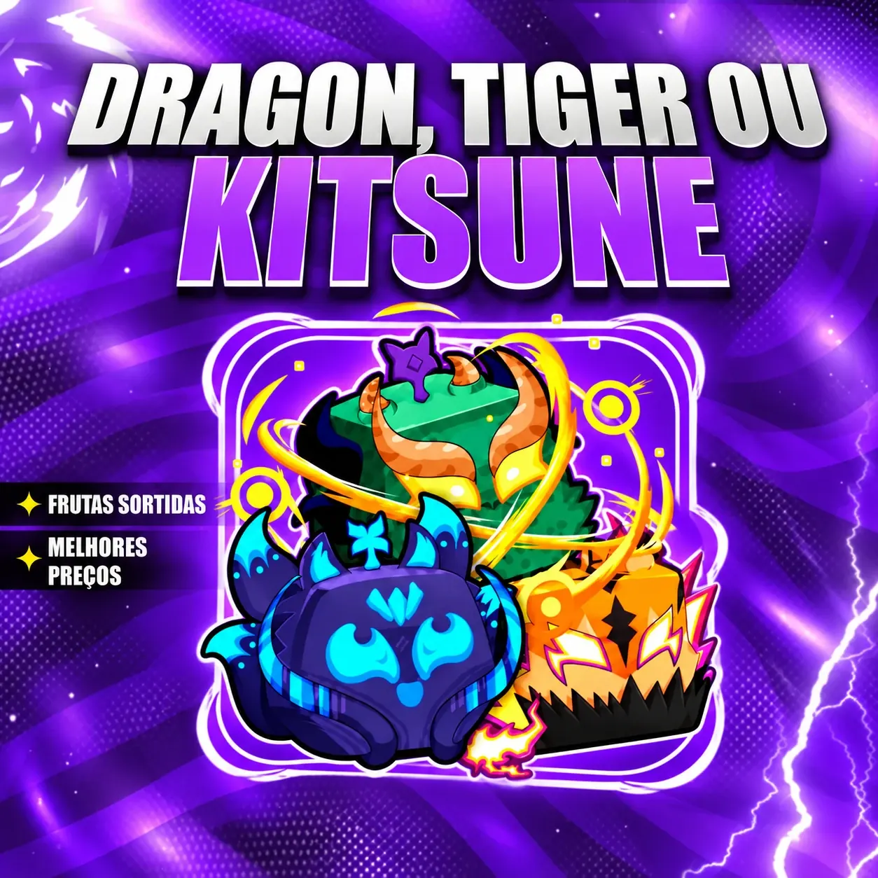 『 🎲 』 DRAGON, TIGER OU KITSUNE GARANTIDA