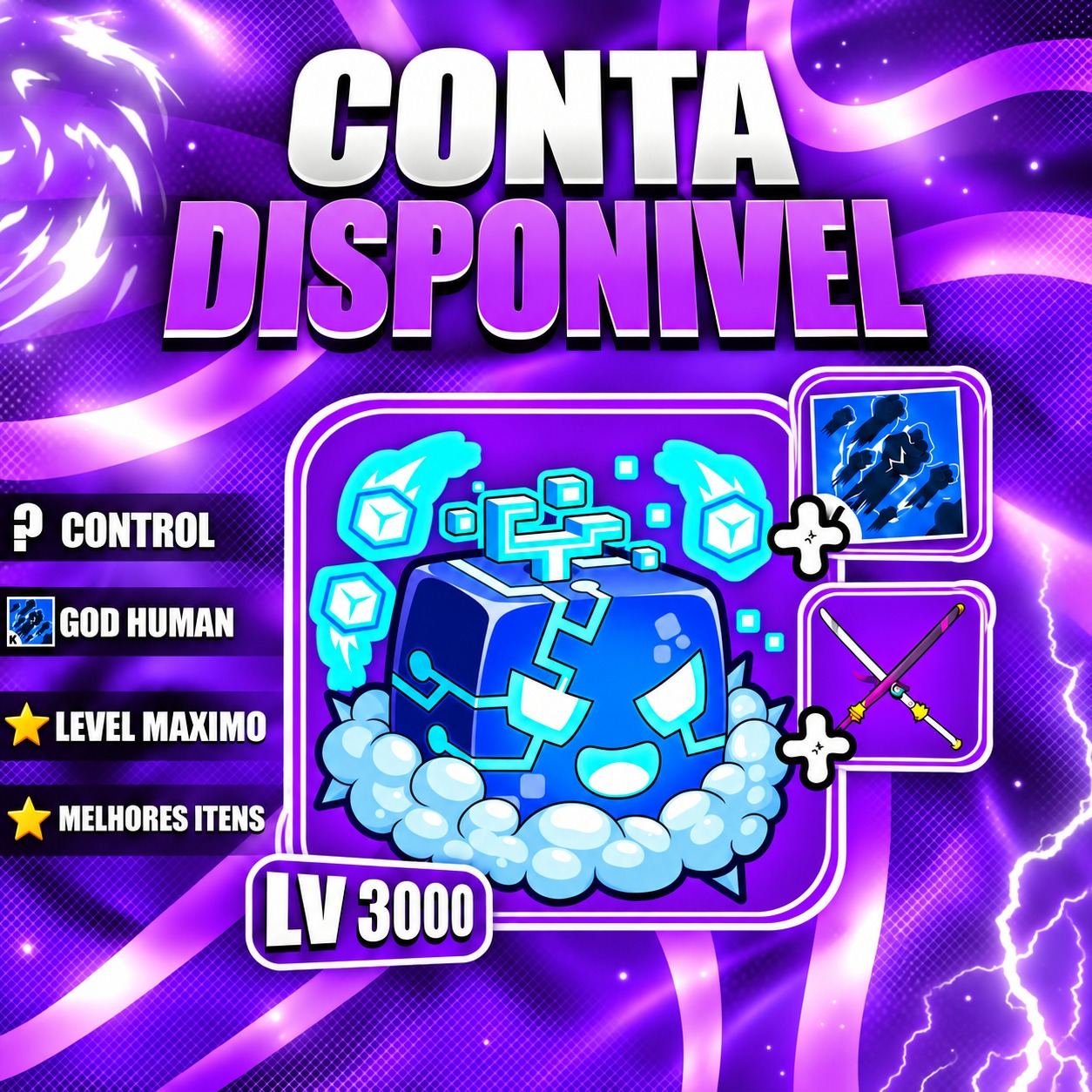 『 🔵 』CONTROL FRUIT + GODHUMAN + LEVEL MÁX